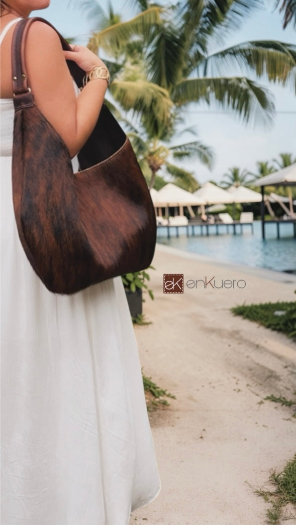 HAIR-ON HOBO BAG