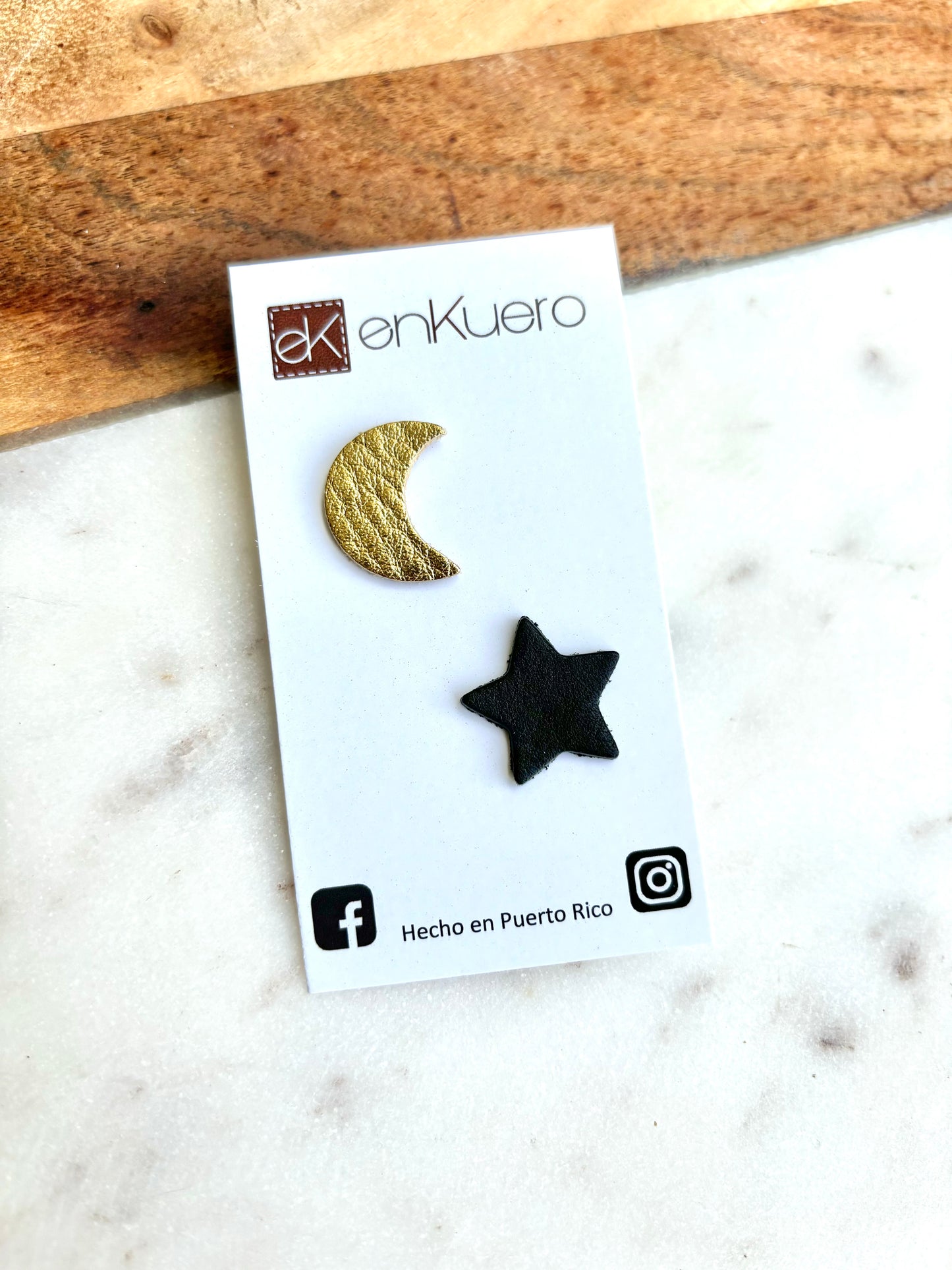 STAR / MOON STUD EARRINGS