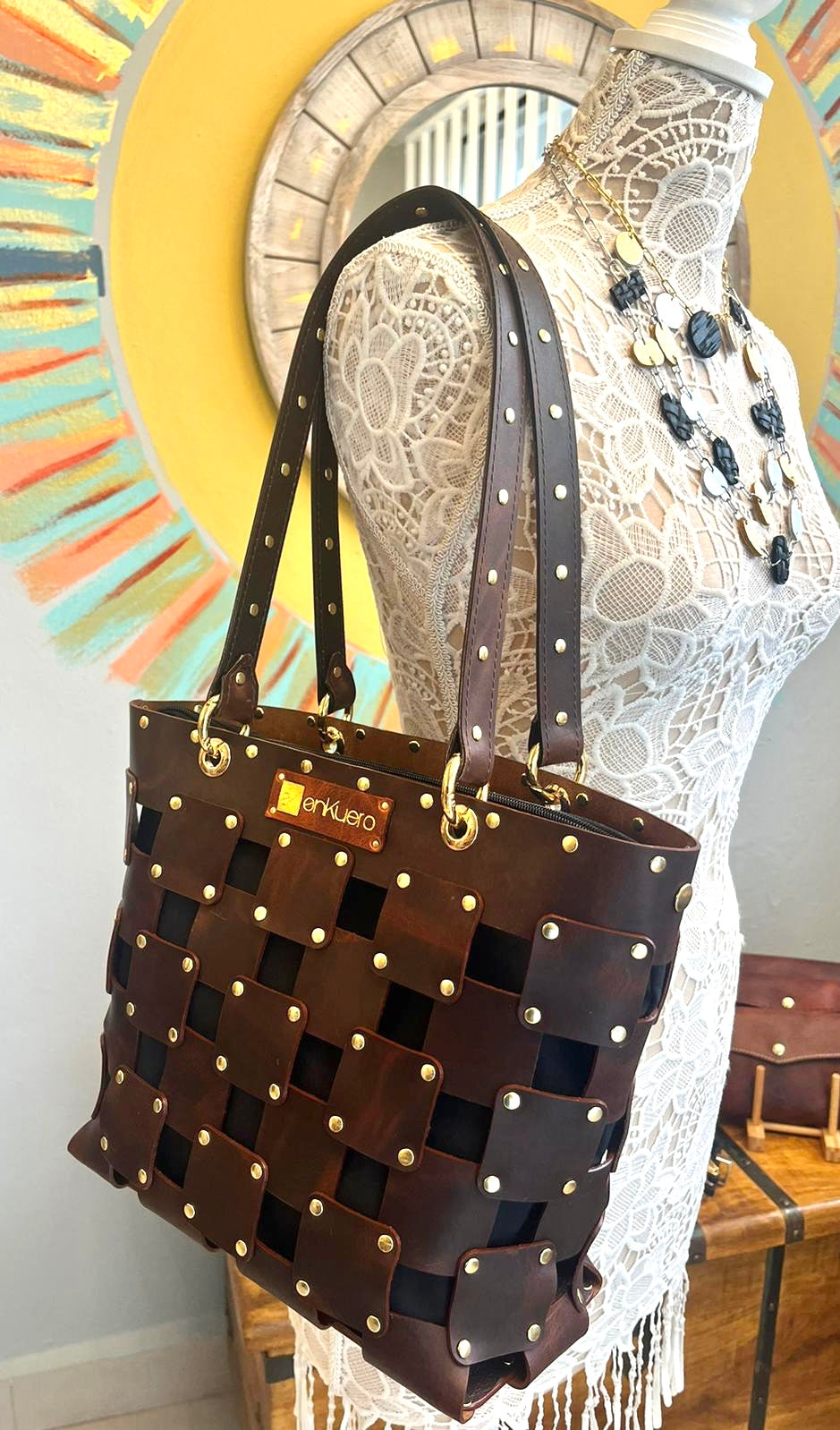 LEATHER TOTE BAG