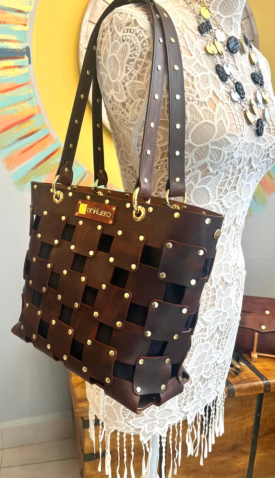 LEATHER TOTE BAG