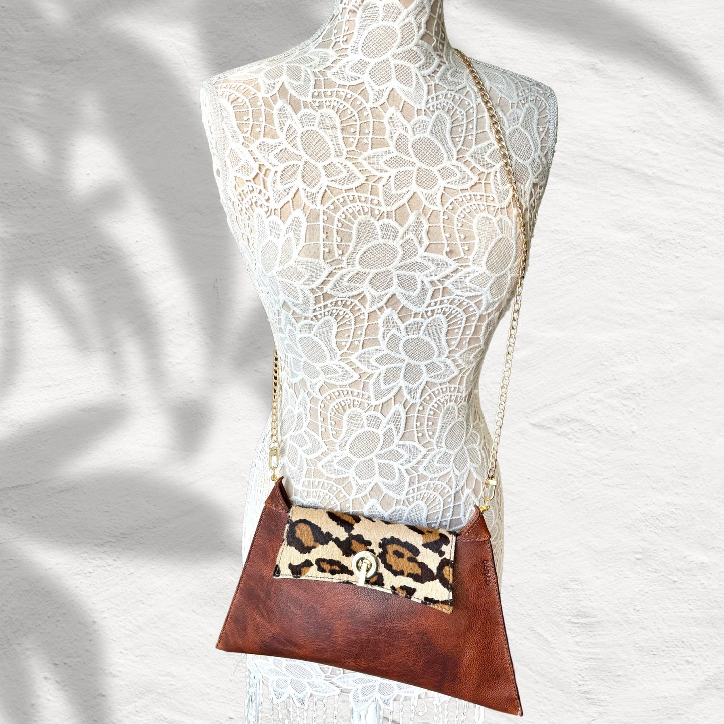 HAIR ON FLAP LEATHER BAG