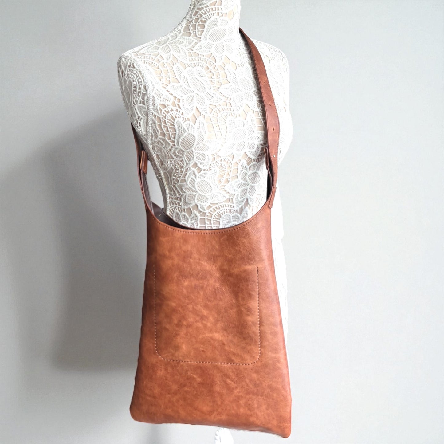 HAIR-ON LONG HOBO BAG