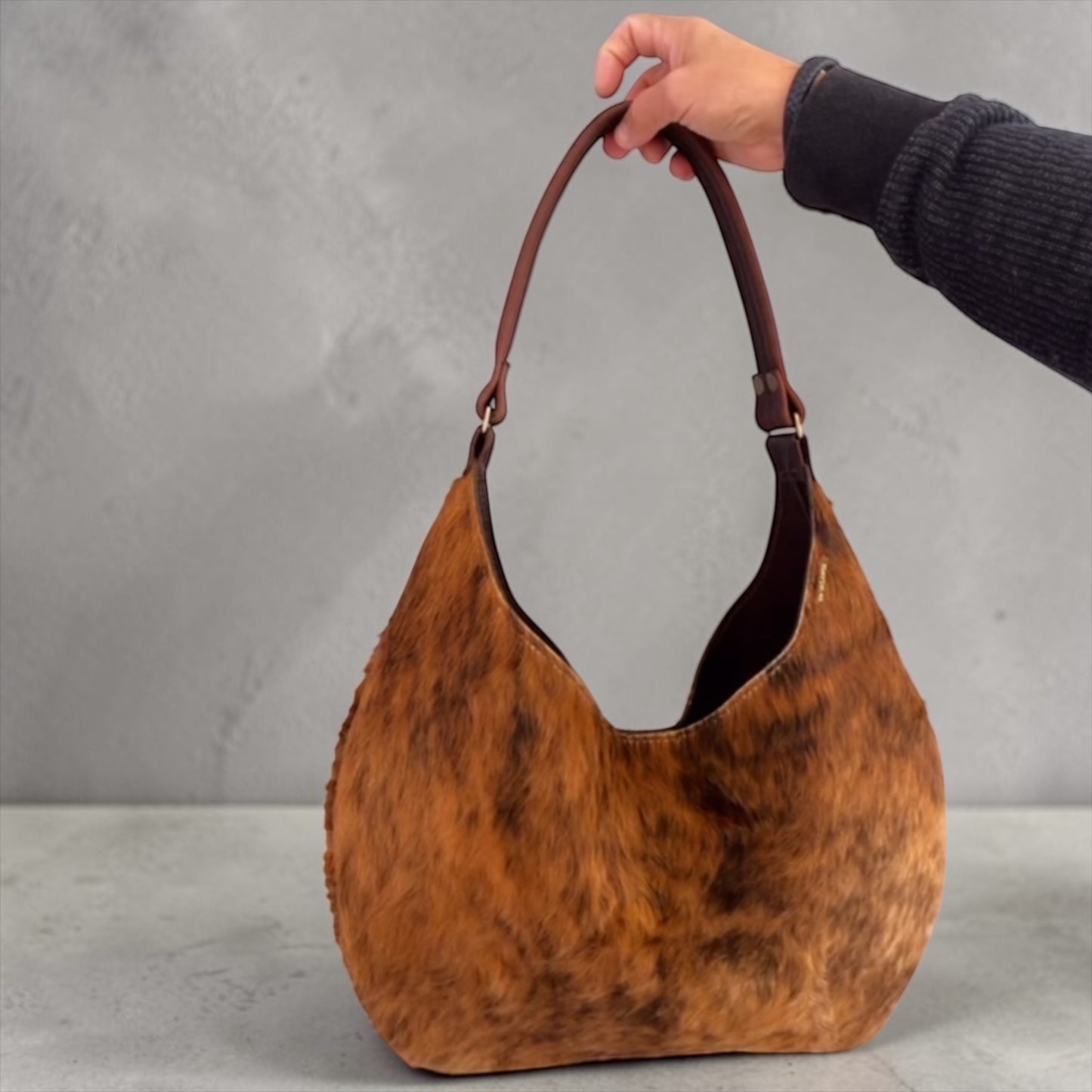 HAIR-ON HOBO BAG