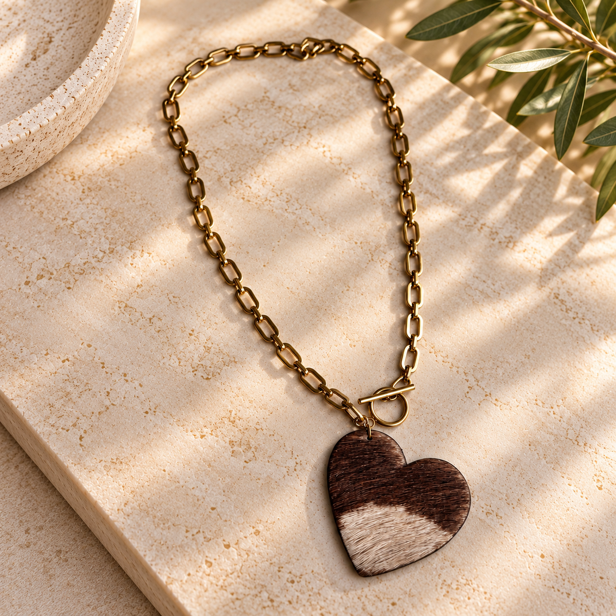 HAIR-ON HEART NECKLACE