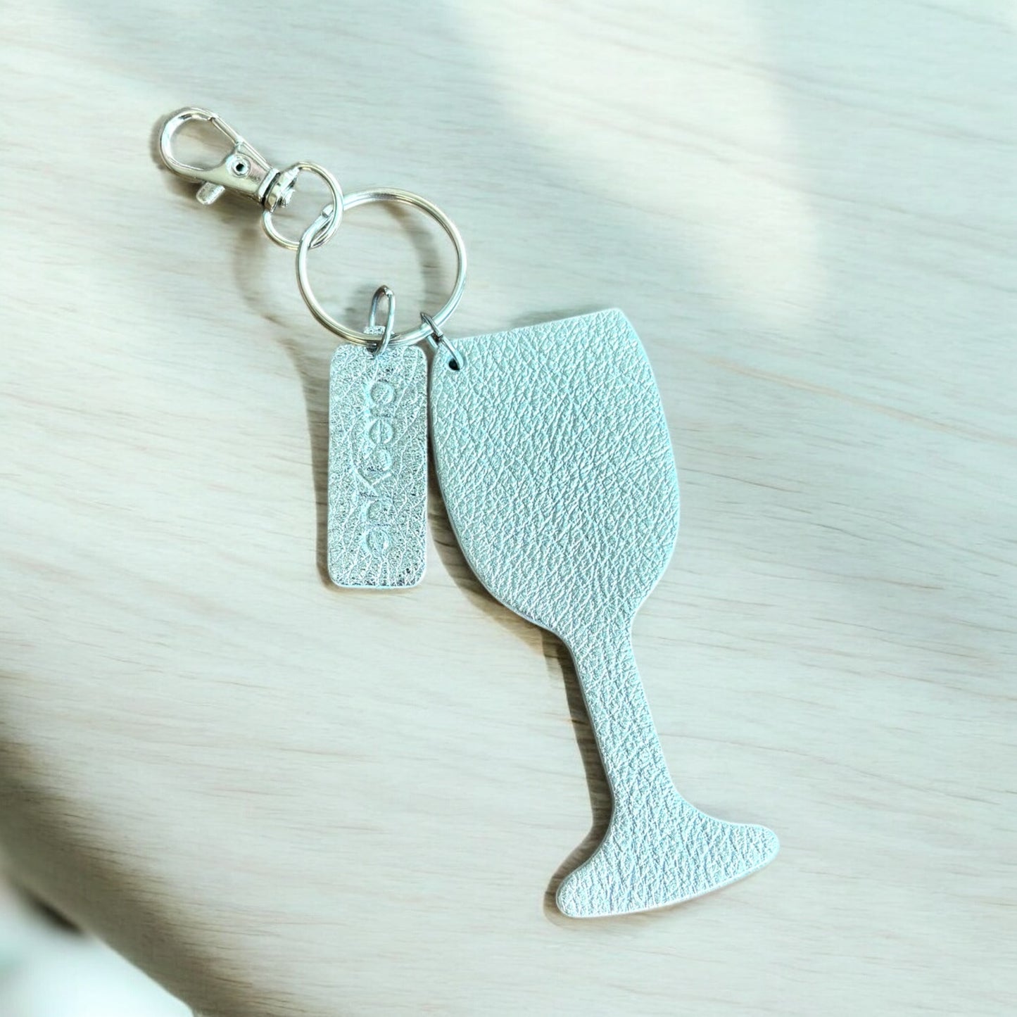 WINE GLASS KEYCHAIN / BAG CHARM