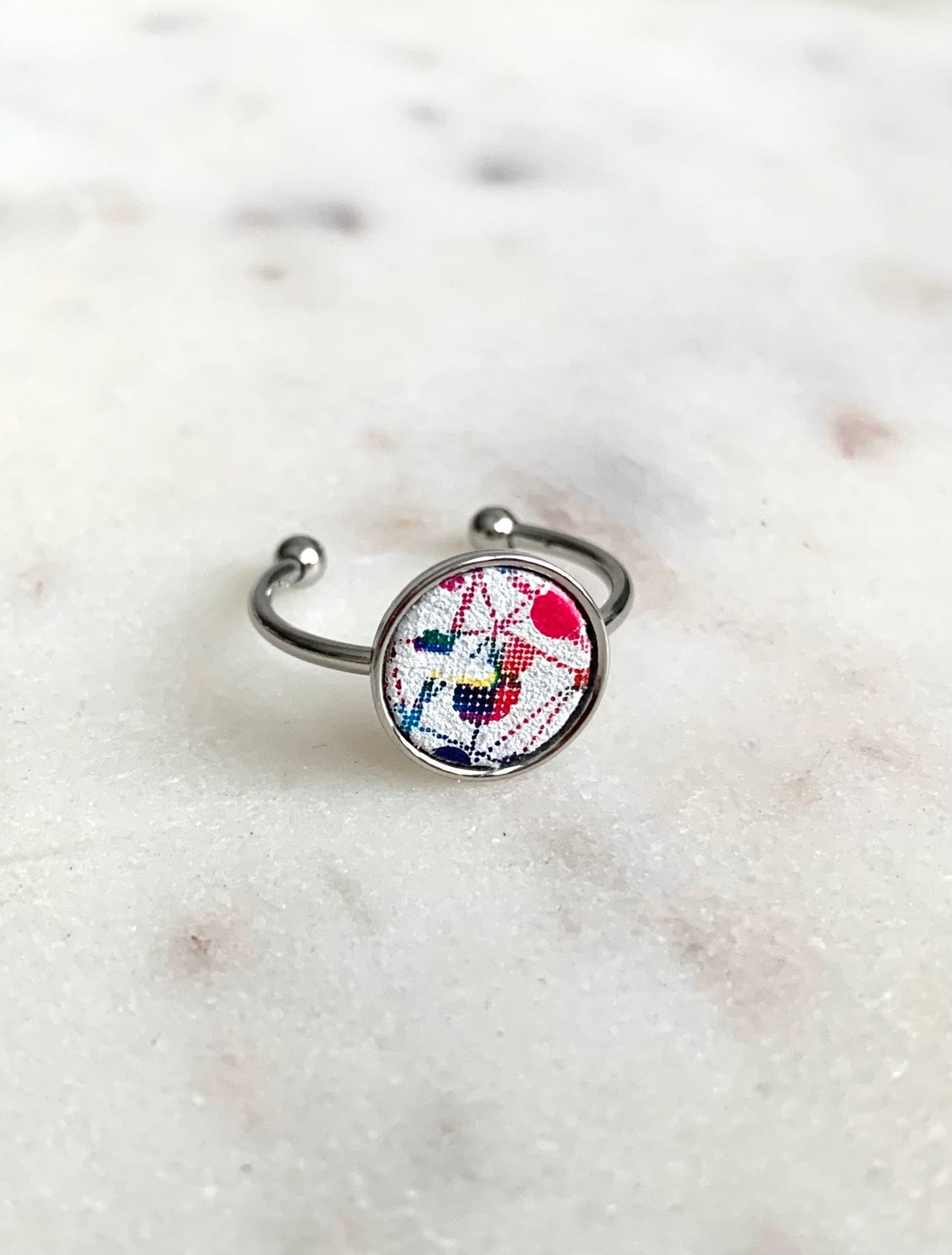 SMALL LEATHER RING
