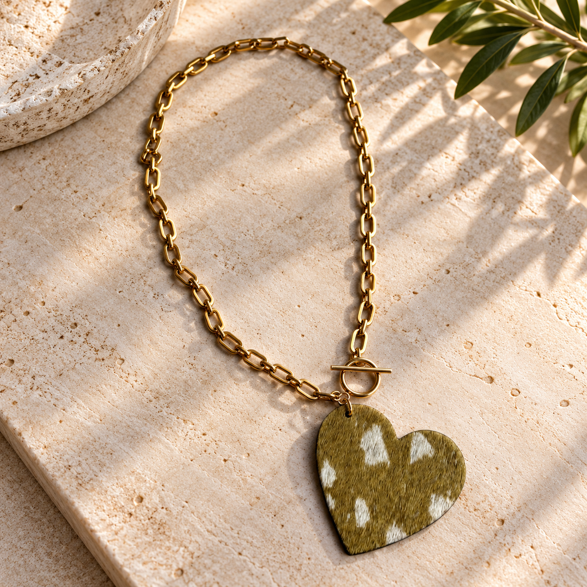 HAIR-ON HEART NECKLACE