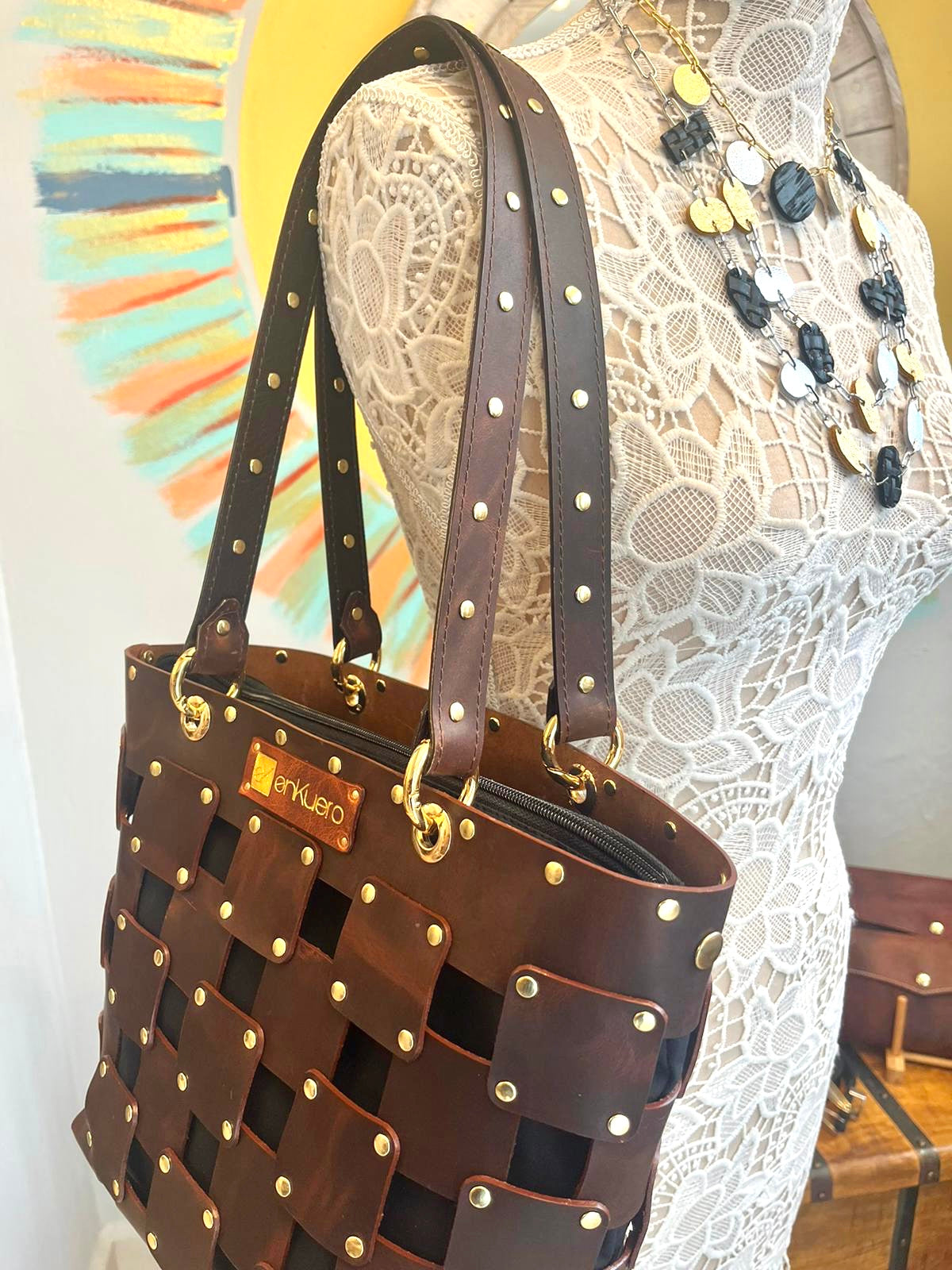 LEATHER TOTE BAG