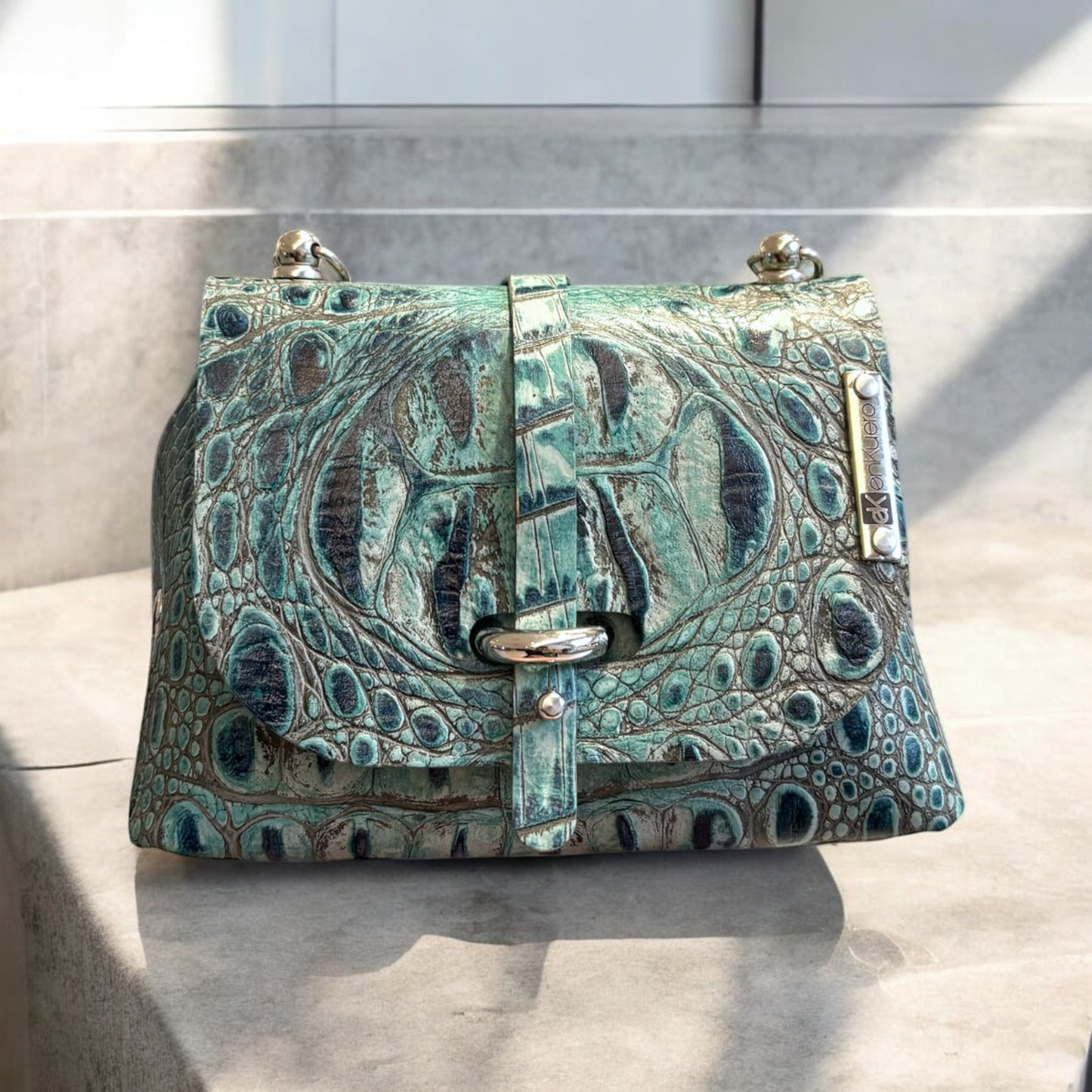 BLUE CROCO MINI DAISY BAG