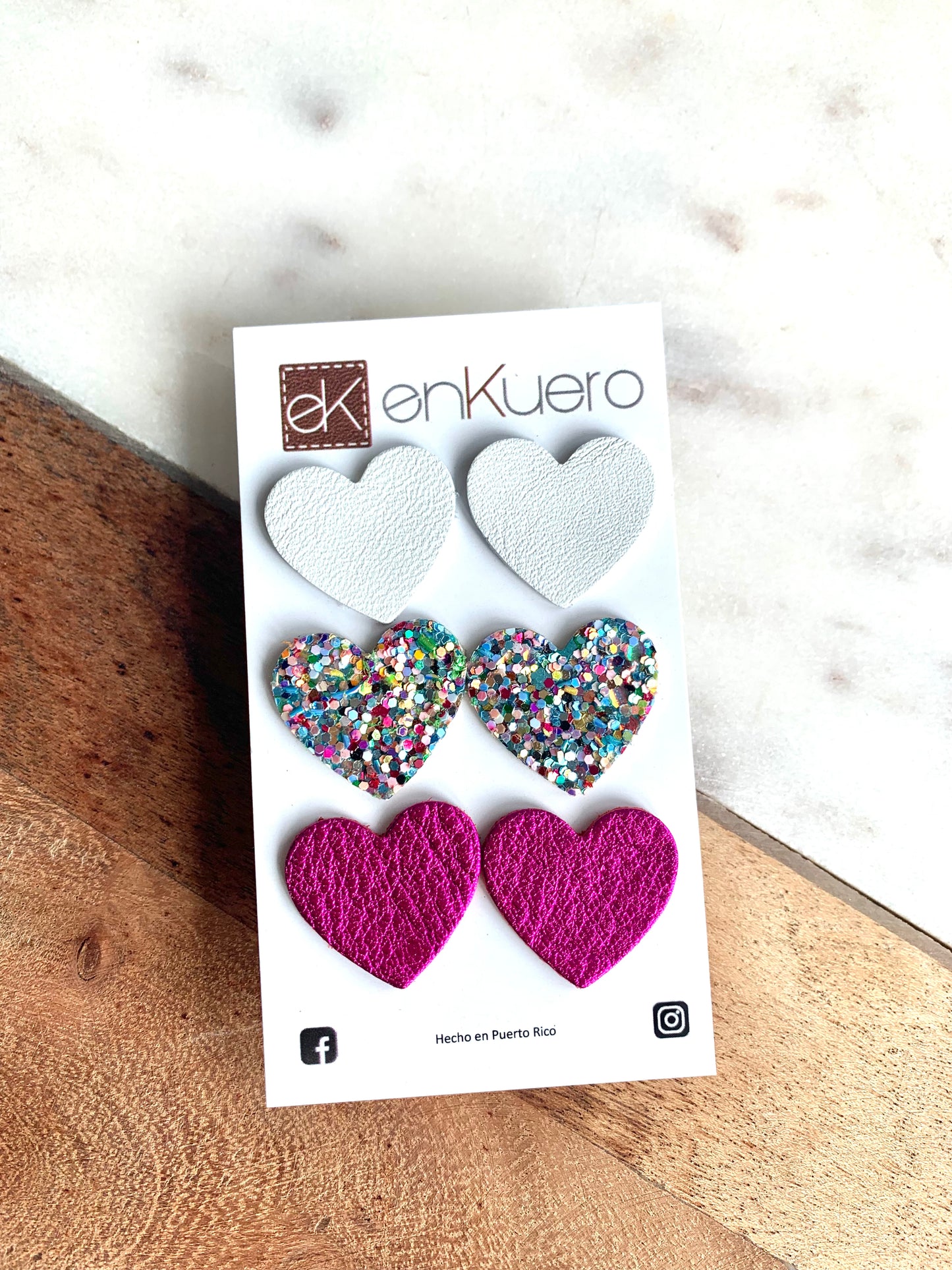HEART STUD EARRINGS