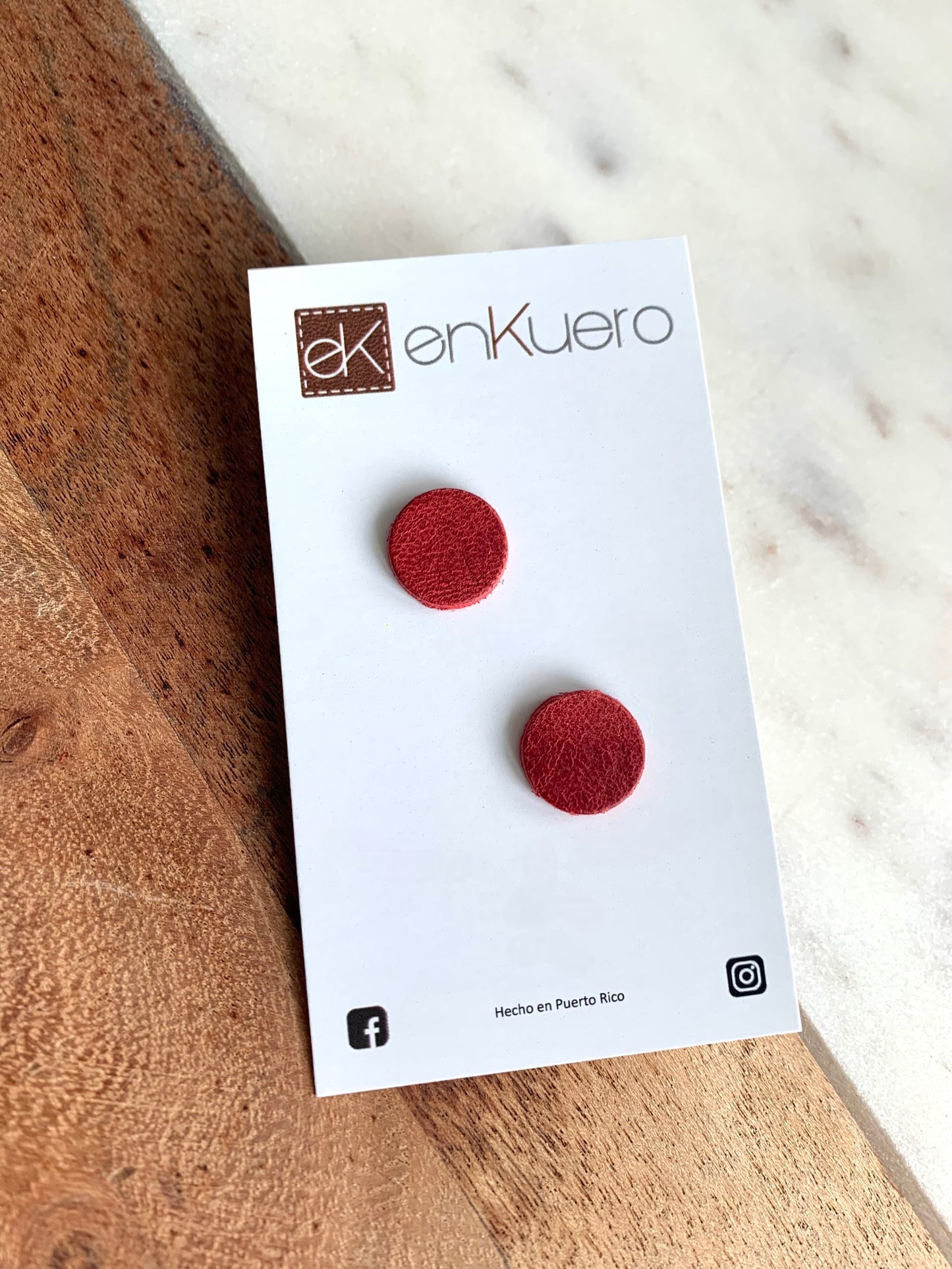 ROUND STUD EARRINGS