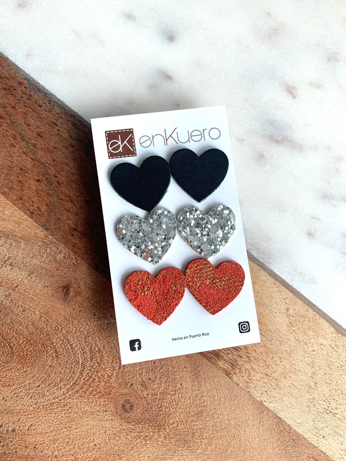 HEART STUD EARRINGS