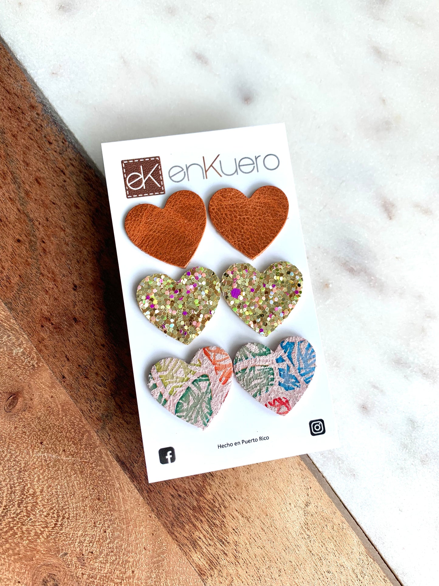 HEART STUD EARRINGS