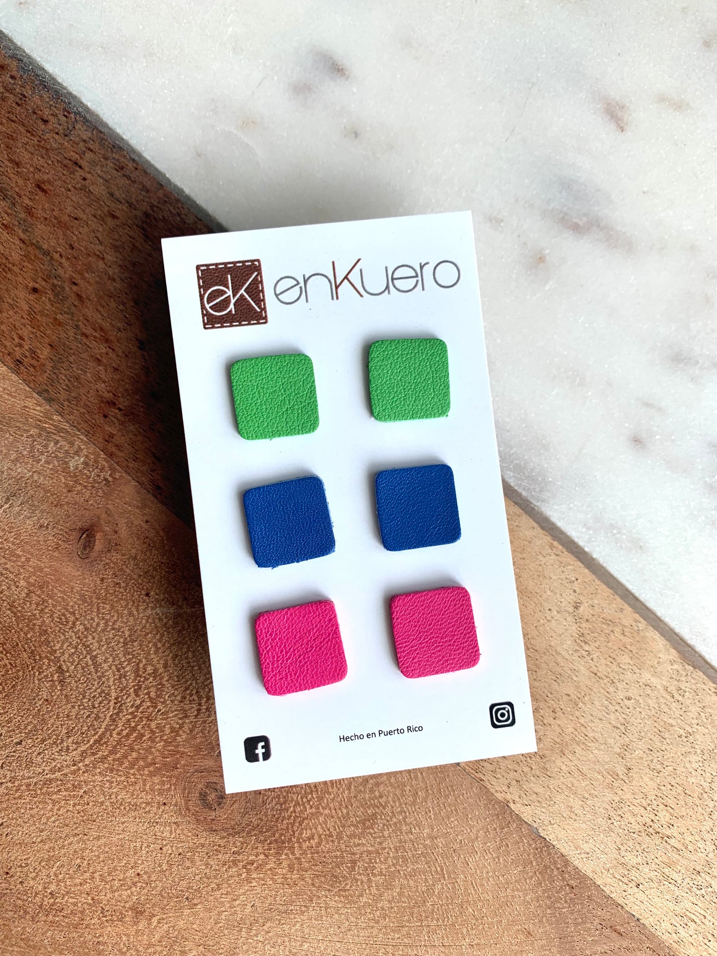 SQUARE STUD EARRINGS