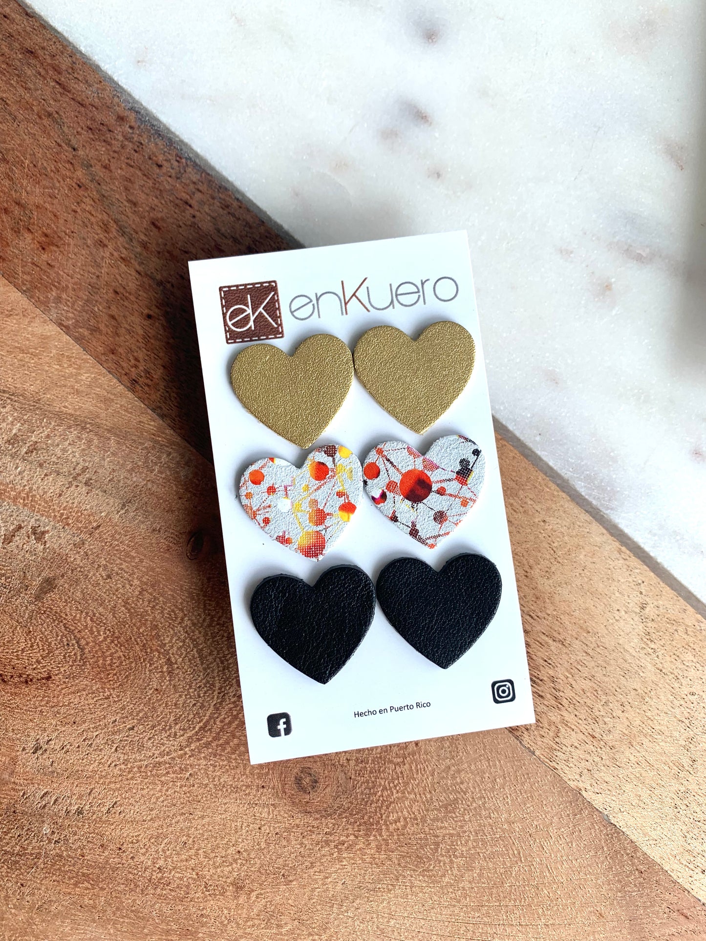 HEART STUD EARRINGS