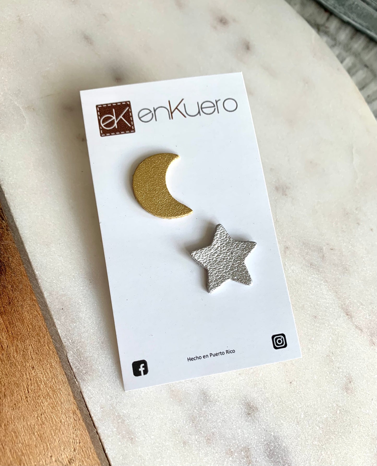 STAR / MOON STUD EARRINGS