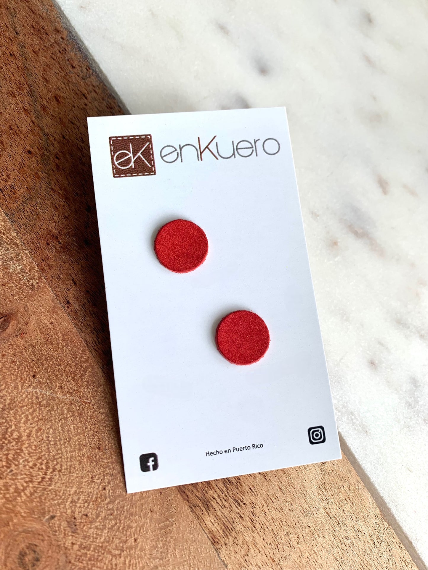 ROUND STUD EARRINGS