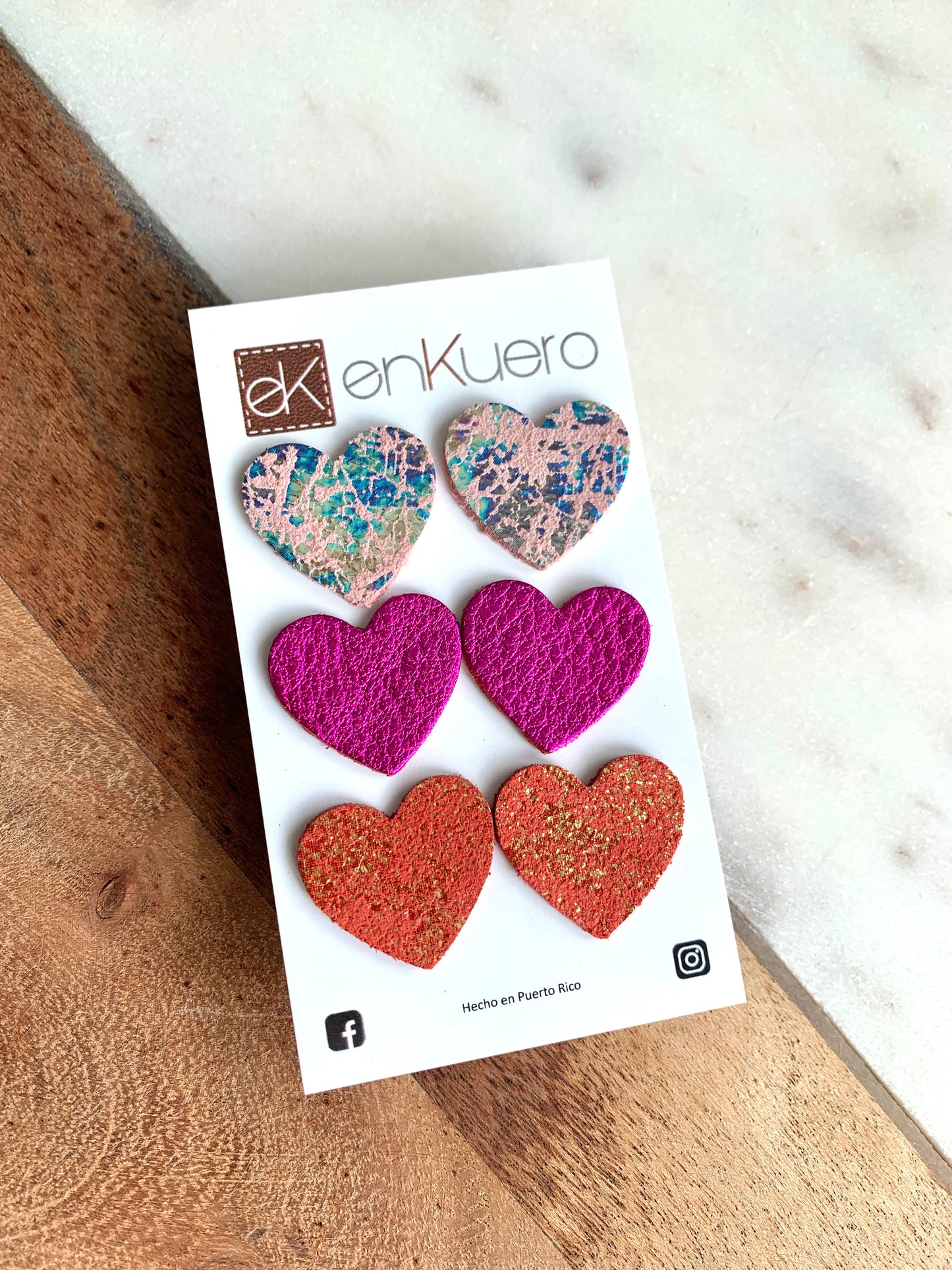 HEART STUD EARRINGS