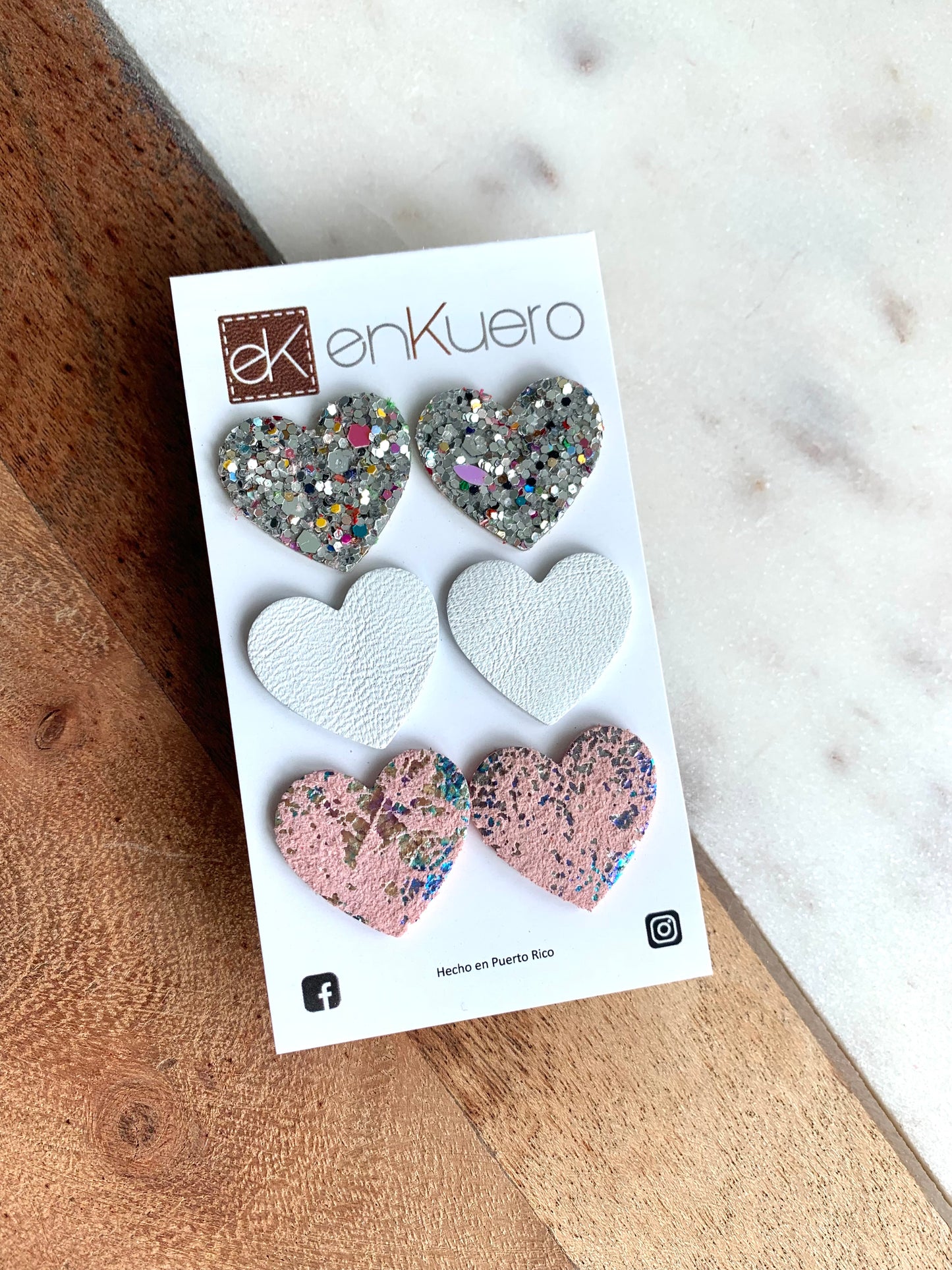 HEART STUD EARRINGS