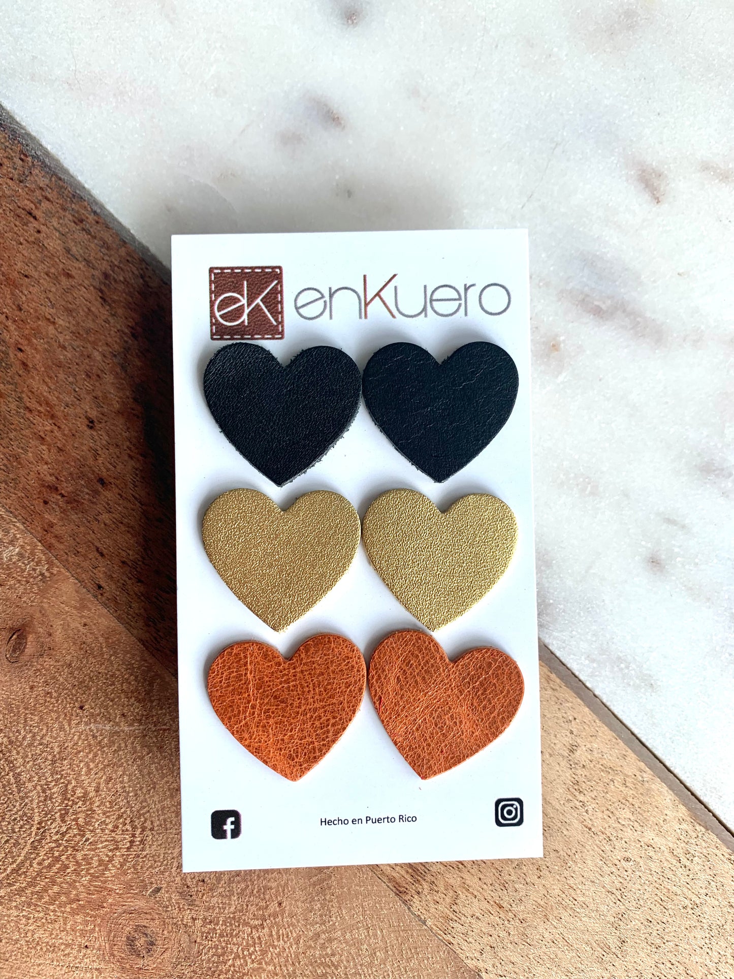 HEART STUD EARRINGS