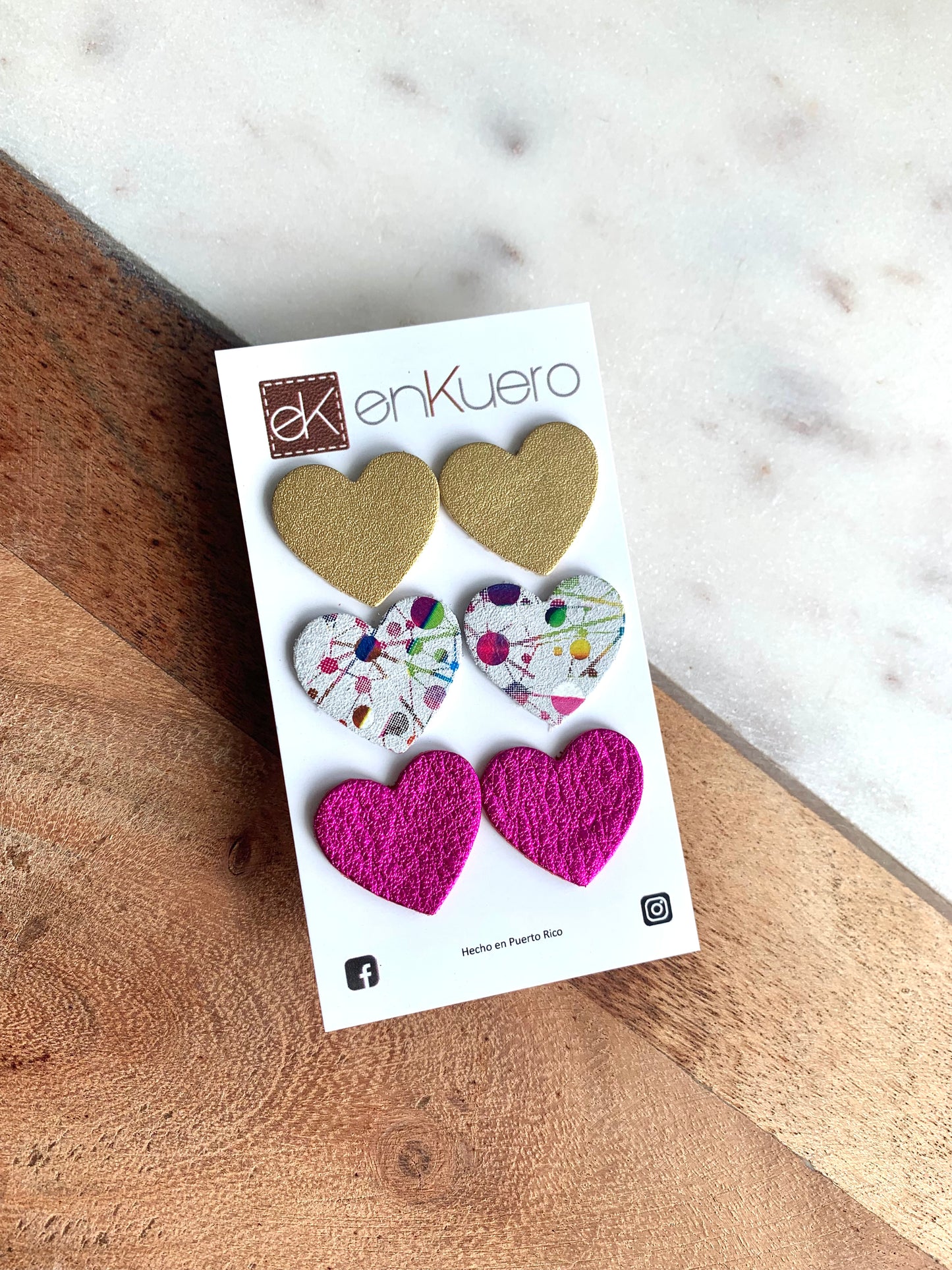 HEART STUD EARRINGS