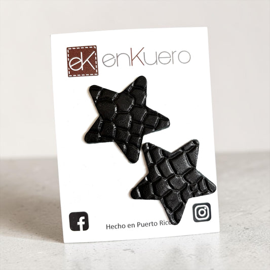 BLACK STARS EARRINGS