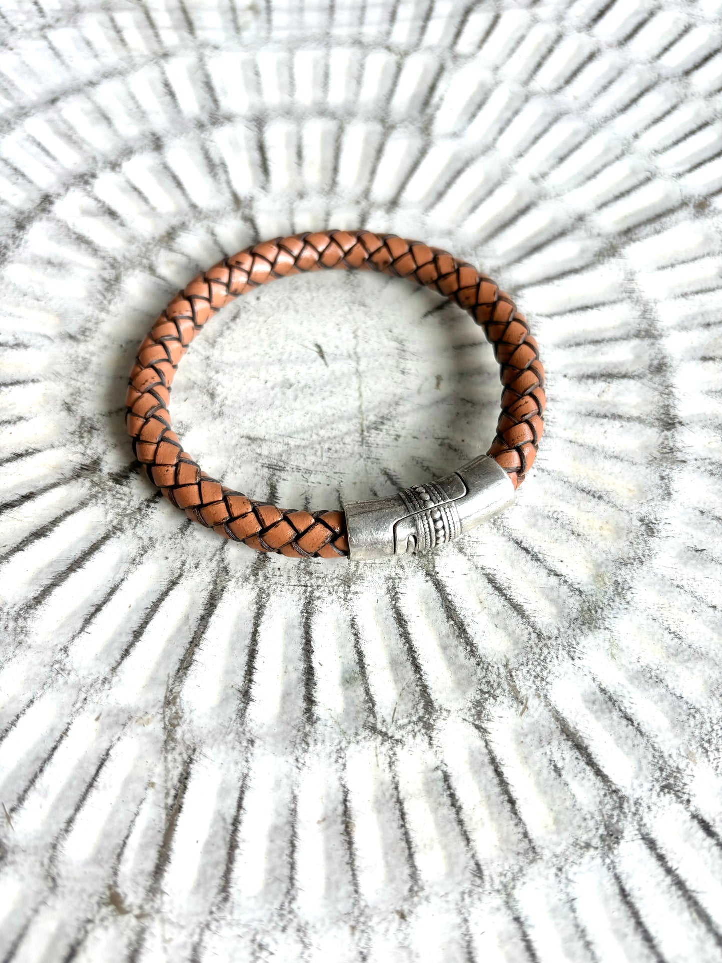 LEATHER CORD BRACELET 7”