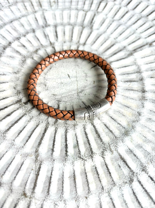 LEATHER CORD BRACELET 7”