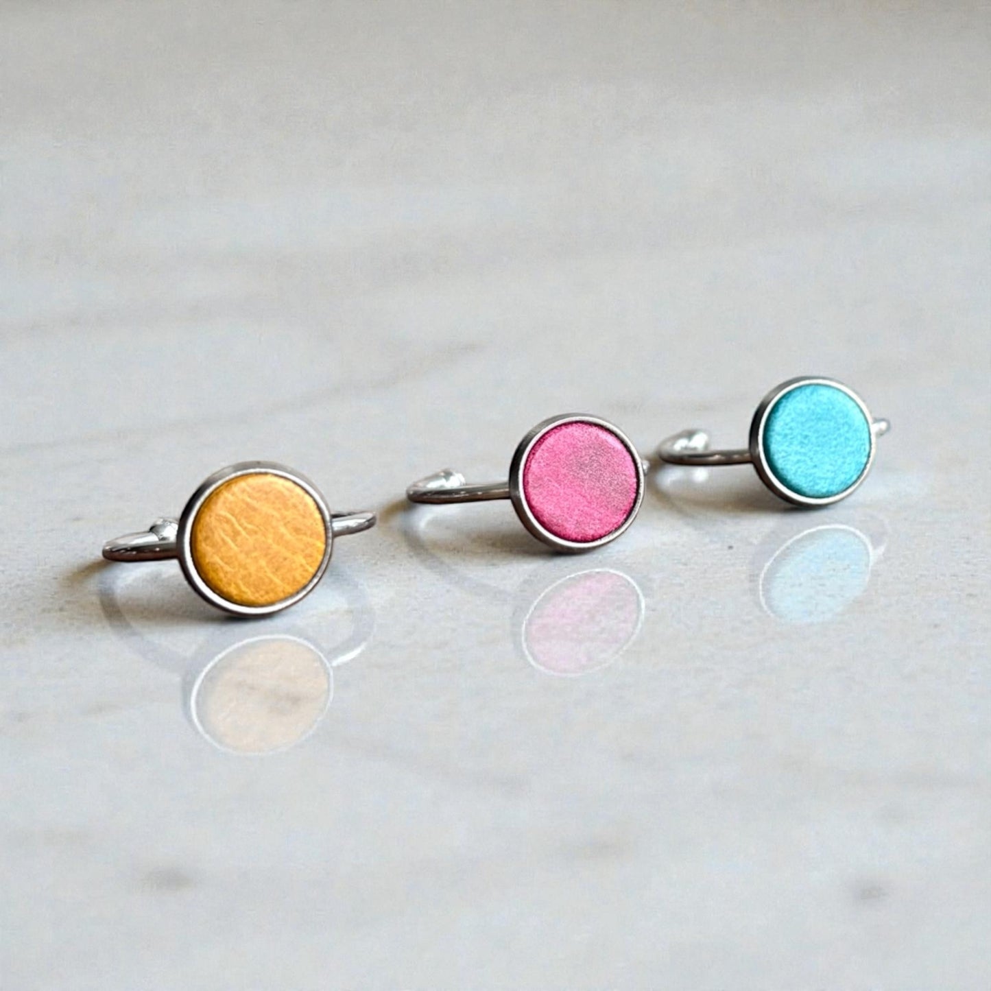 SMALL LEATHER RING SET