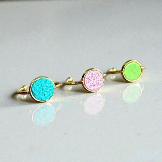 SMALL LEATHER RING SET