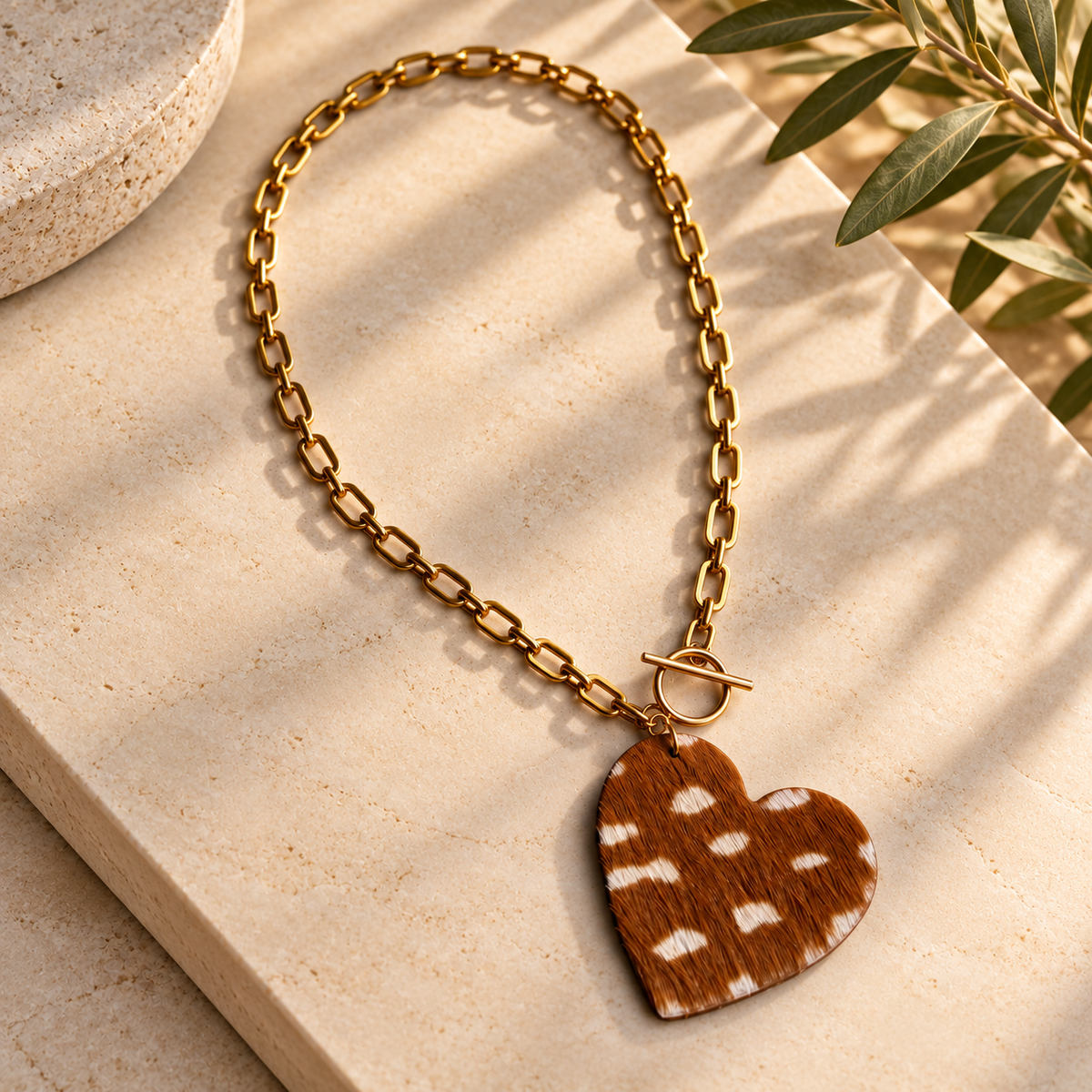 HAIR-ON HEART NECKLACE