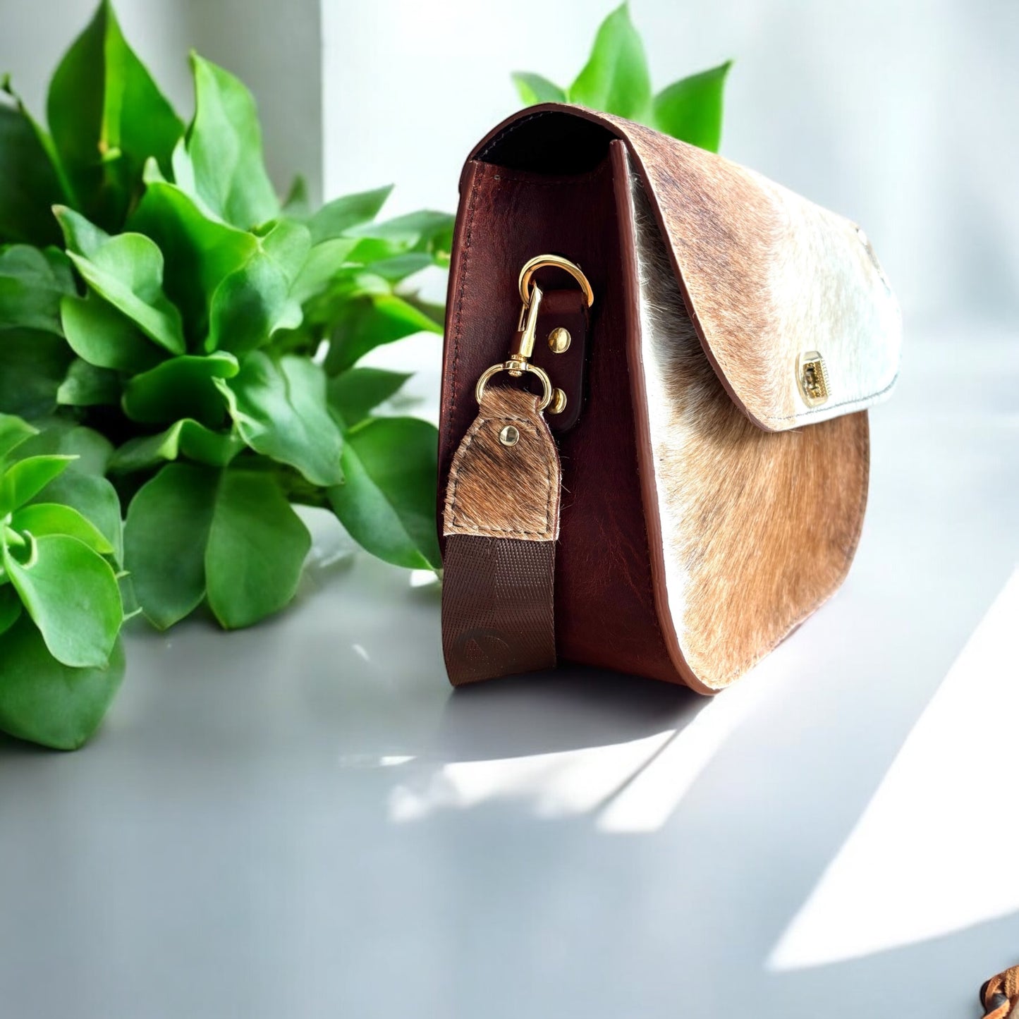 HAIR ON CROSSBODY BAG