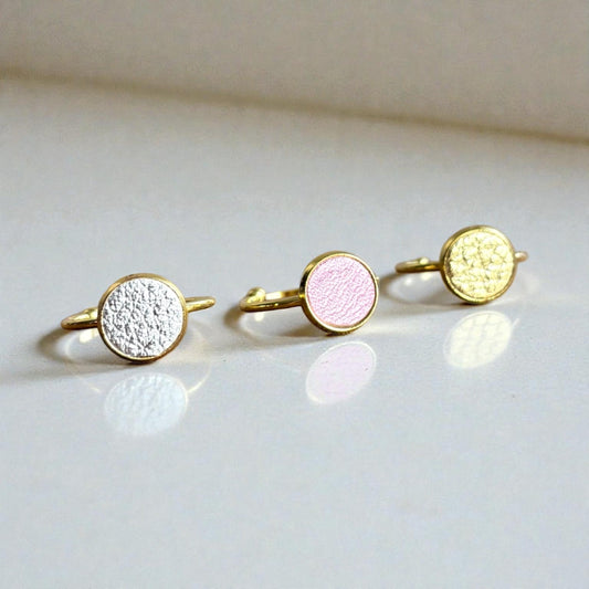SMALL LEATHER RING SET