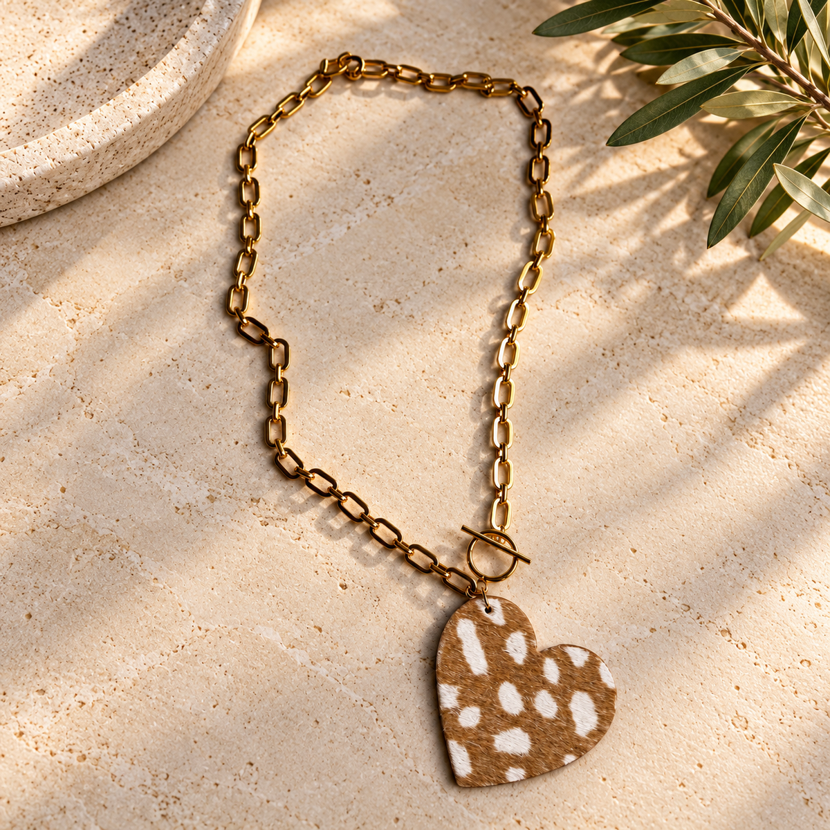 HAIR-ON HEART NECKLACE