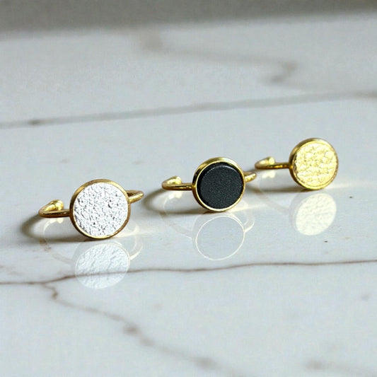 SMALL LEATHER RING SET