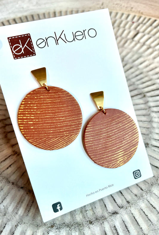 HAND PAINTED ROUND EARRINGS