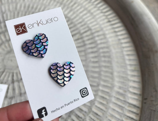 HEART STUD EARRINGS