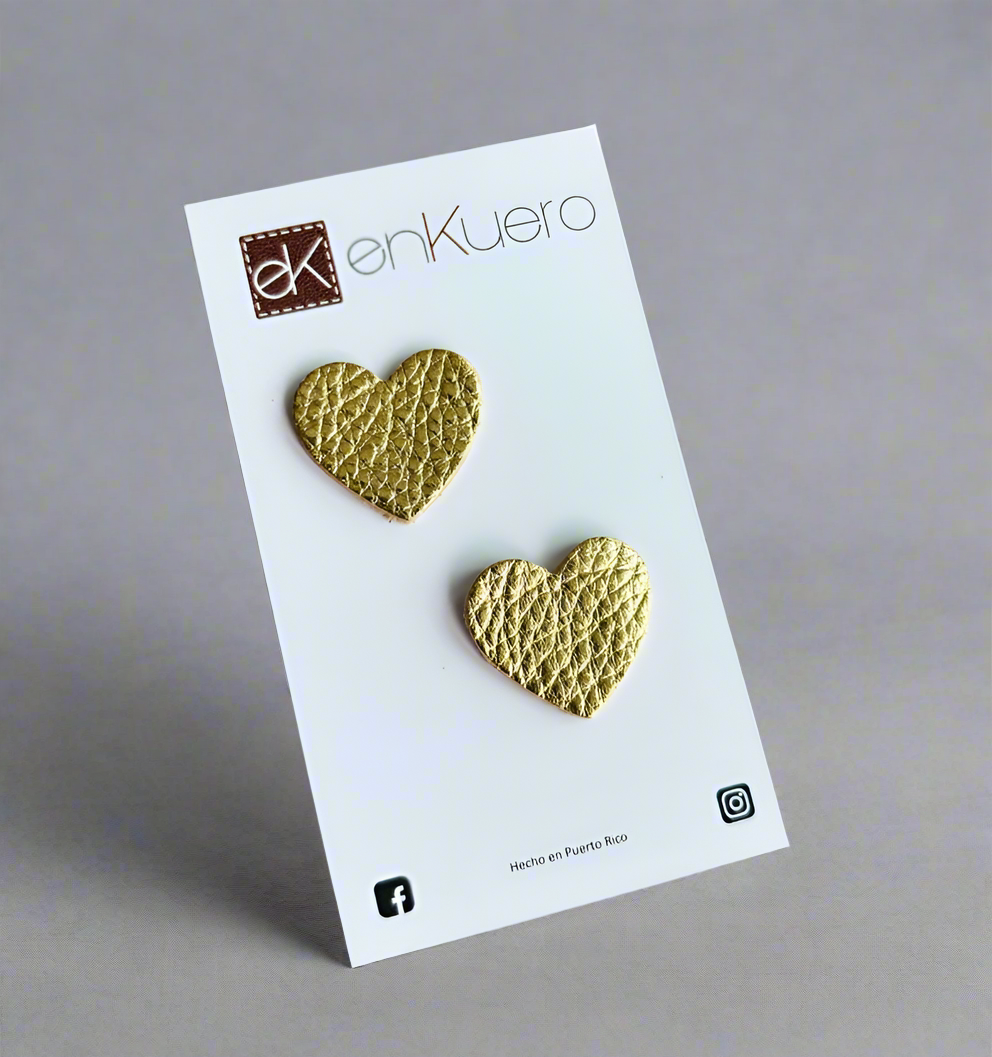 HEART STUD EARRINGS