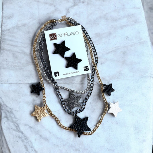 LEATHER STARS SET