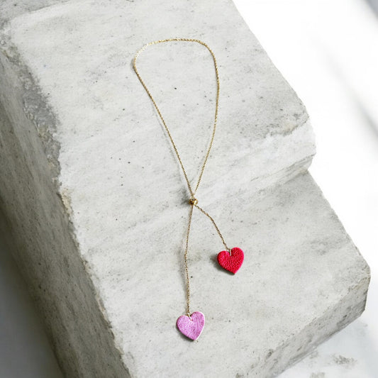 SLIDER HEARTS NECKLACE