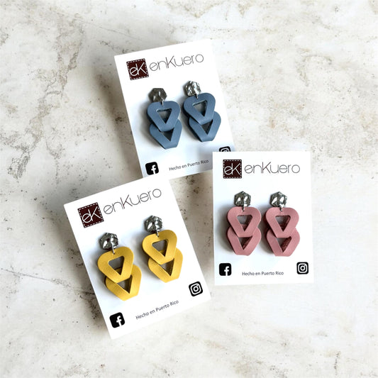 LEATHER LINKS EARRINGS