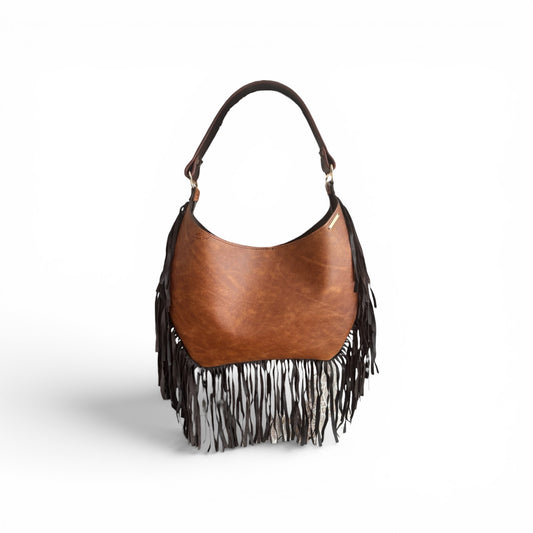 FRINGE HOBO BAG (MEDIUM SIZE)