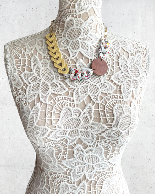 LEATHER LINKS NECKLACE