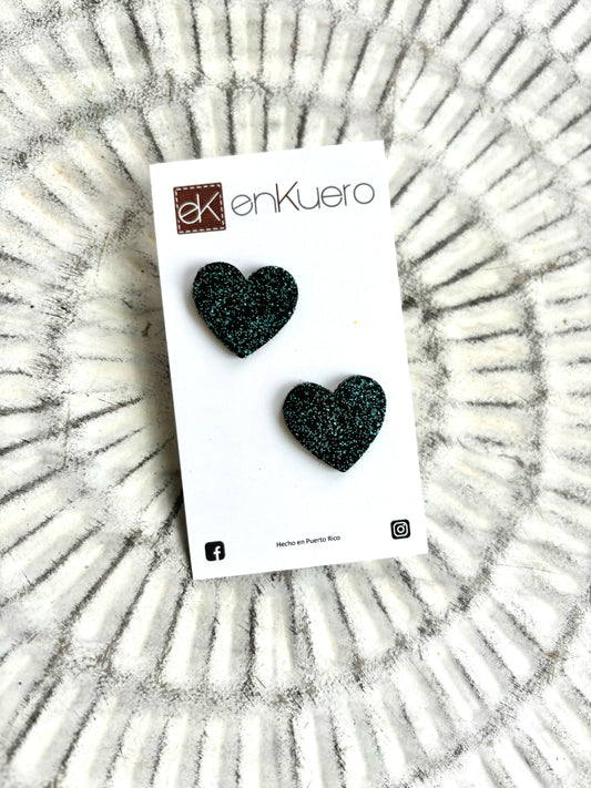 HEART STUD EARRINGS