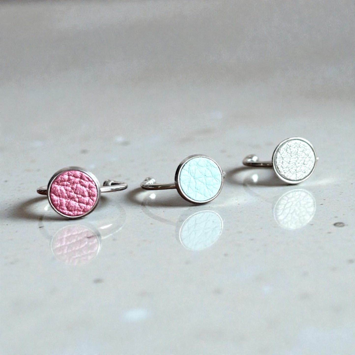 SMALL LEATHER RING SET