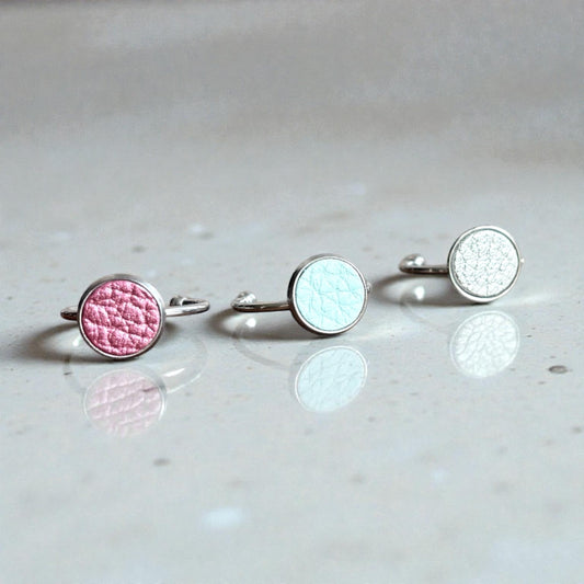 SMALL LEATHER RING SET