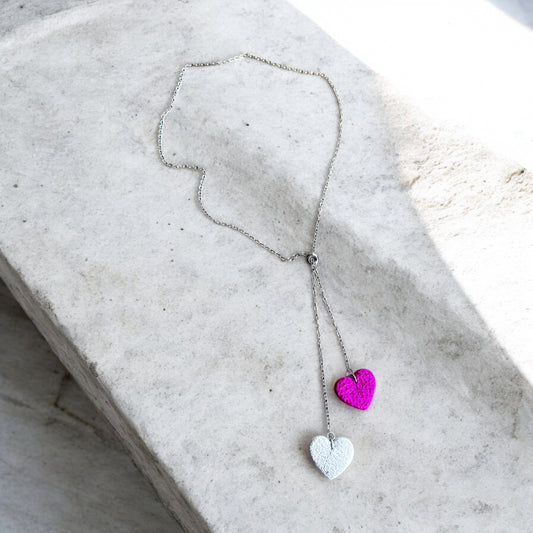 SLIDER HEARTS NECKLACE