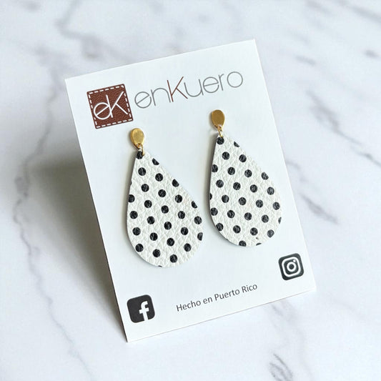 TEARDROP POLKA DOTS EARRINGS