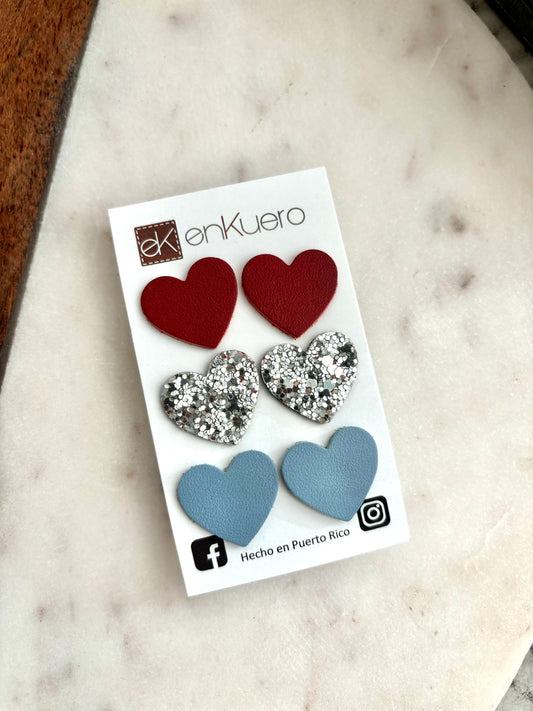 HEART STUD EARRINGS