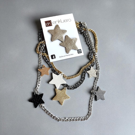 LEATHER STARS SET